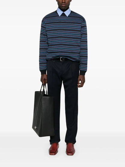 Prada Men Tapered Leg Wool Trousers by Luosophy
