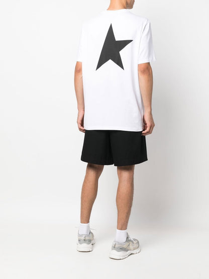 Golden Goose Men Star Collection T-Shirt With Contrasting Logo And Star by Luosophy
