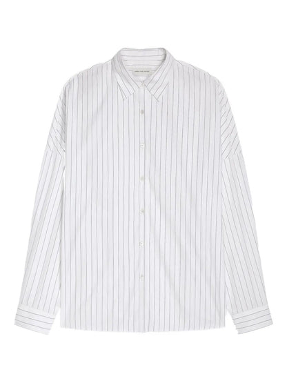Dries Van Noten Women Casia Striped Shirt by Luosophy