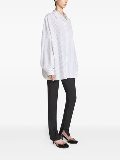 Dries Van Noten Women Casia Striped Shirt by Luosophy