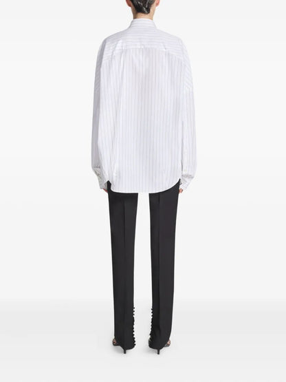 Dries Van Noten Women Casia Striped Shirt by Luosophy
