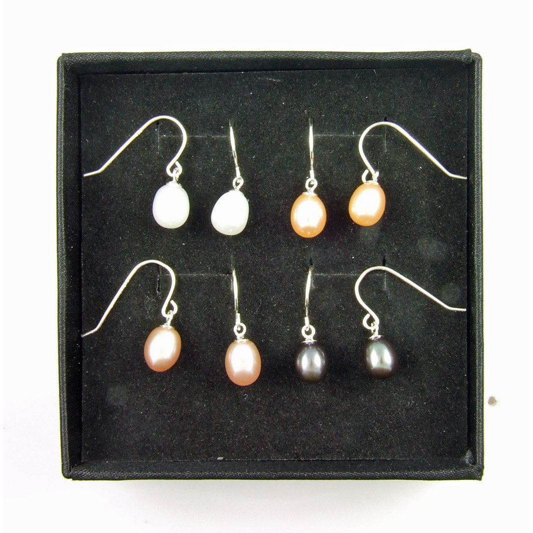 Natural Fresh Water Pearl Jewelry sets Sterling Silver by Bids.com