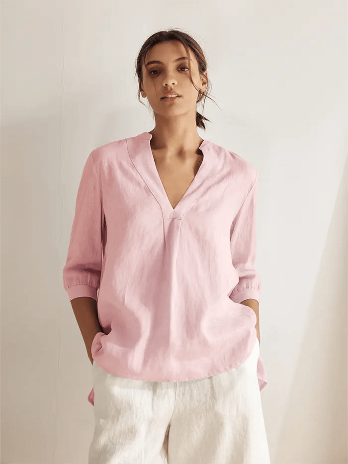 100% Linen Dress Shirt JOANNA by LINTICO