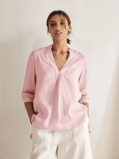 100% Linen Dress Shirt JOANNA by LINTICO