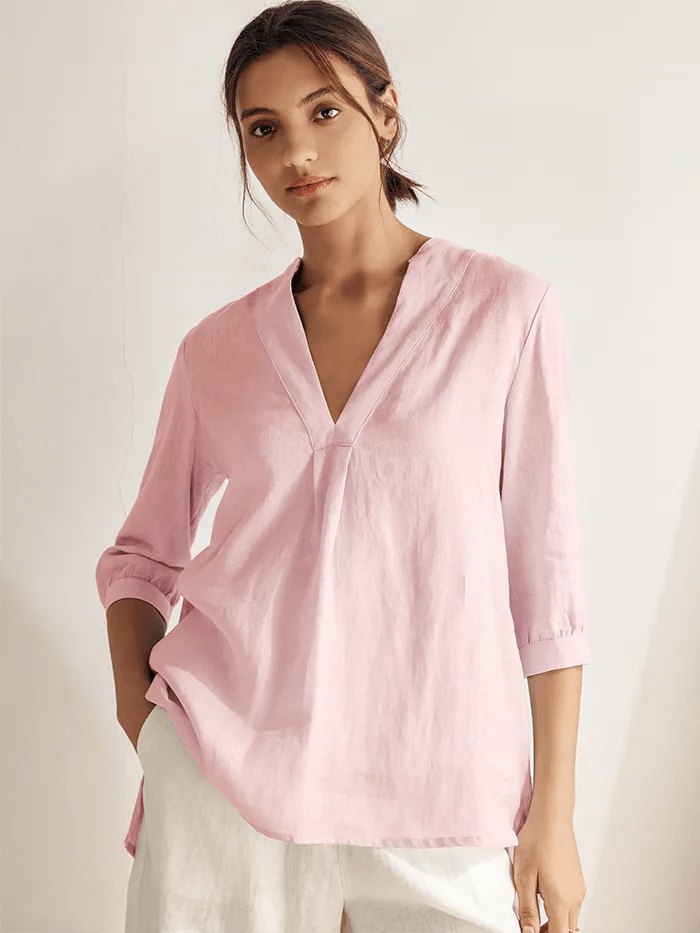100% Linen Dress Shirt JOANNA by LINTICO