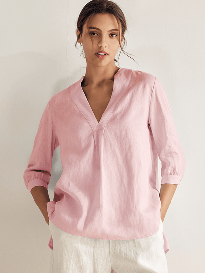 100% Linen Dress Shirt JOANNA by LINTICO