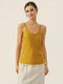 100% Linen Beaded Hem Camisole Bree by LINTICO