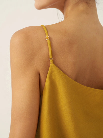 100% Linen Beaded Hem Camisole Bree by LINTICO