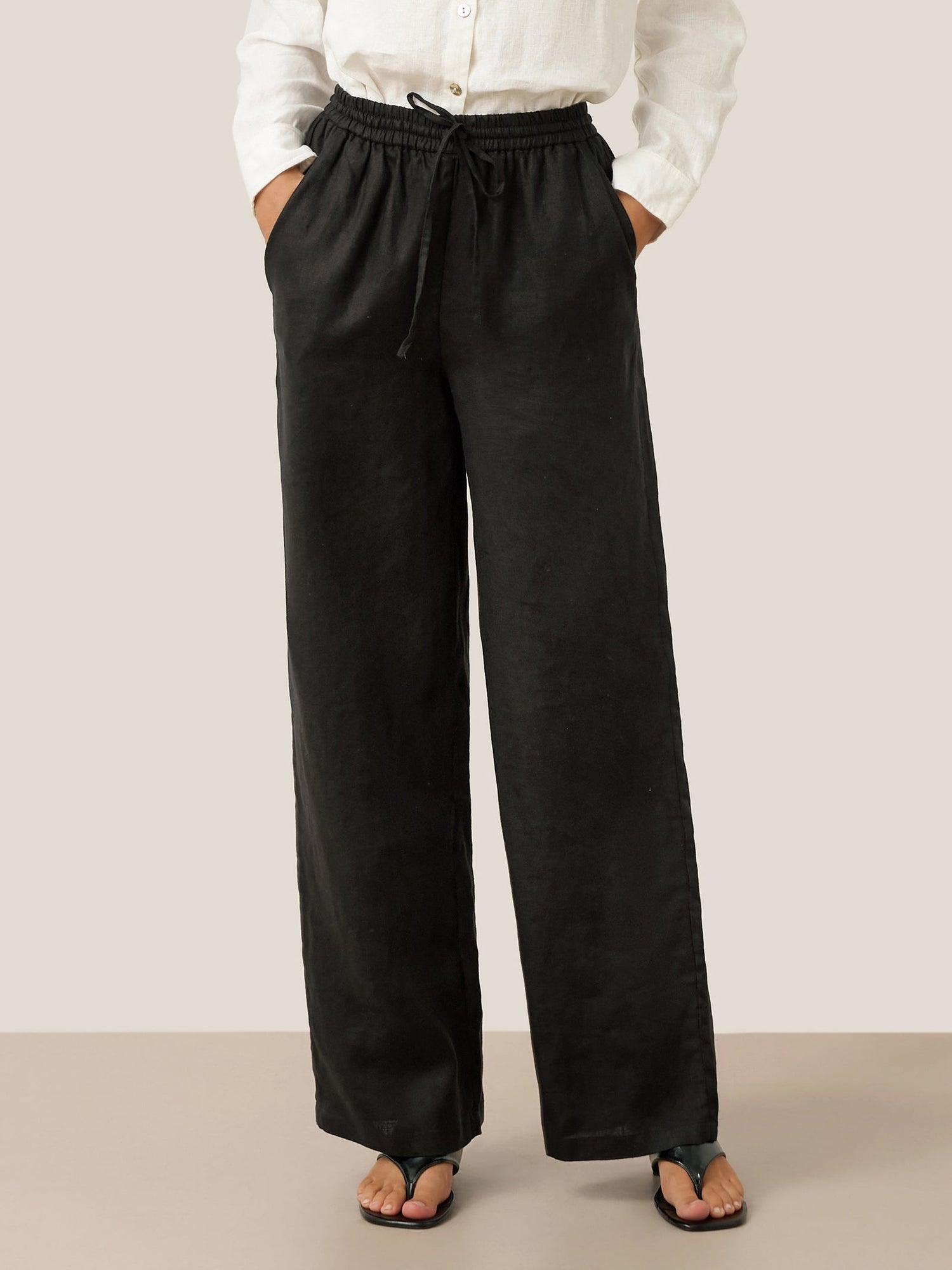 100% Linen Classic Pants LYON  DestGlow