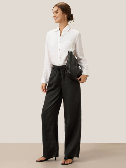 100% Linen Classic Pants LYON  DestGlow