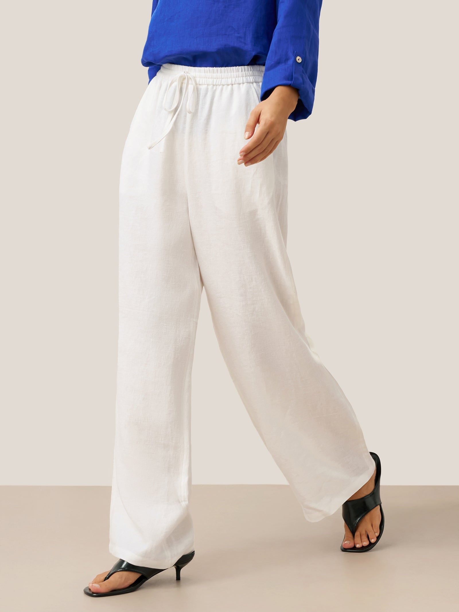 100% Linen Classic Pants LYON  DestGlow