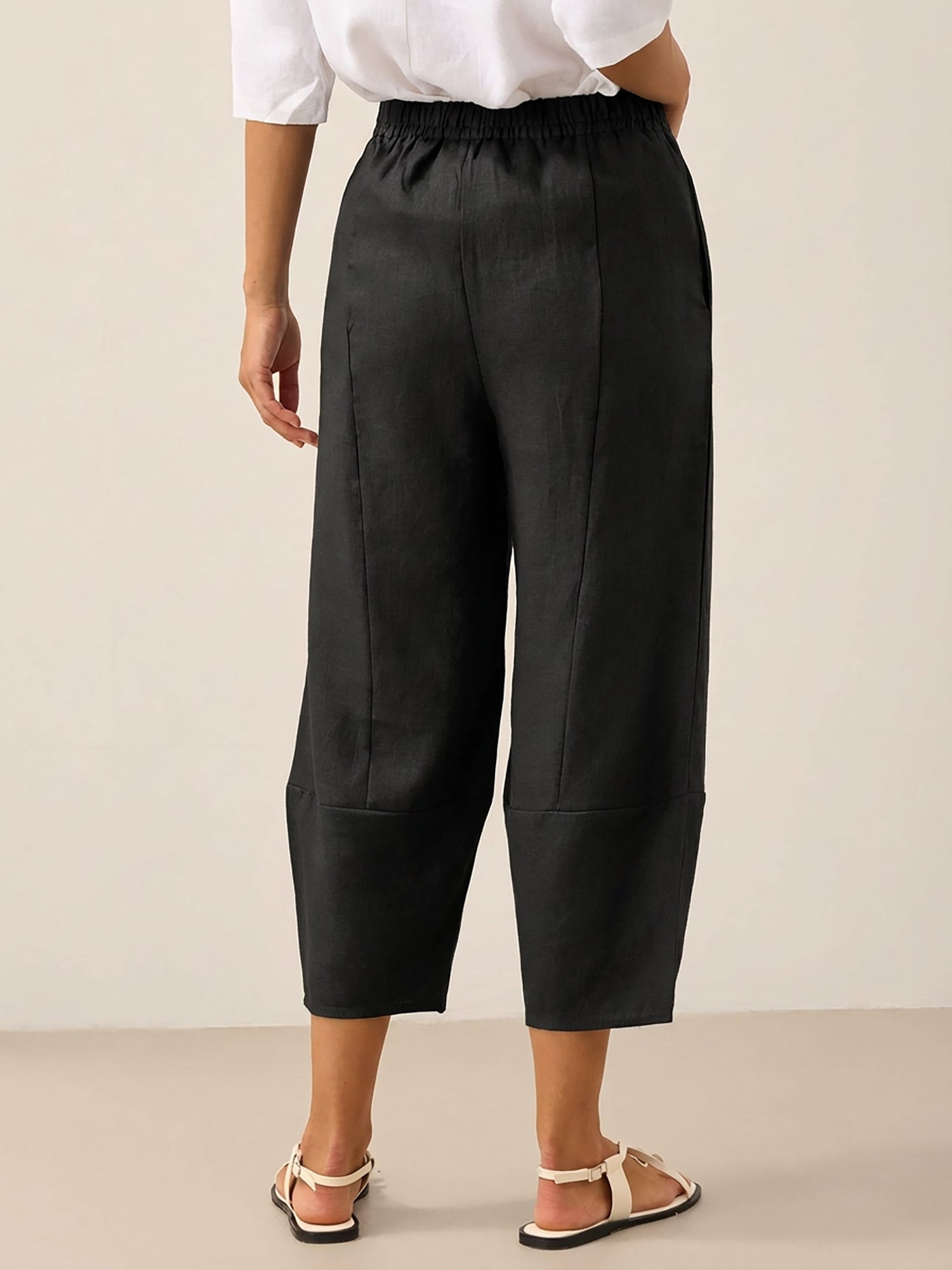 100% Linen Crop Pants RORY by LINTICO