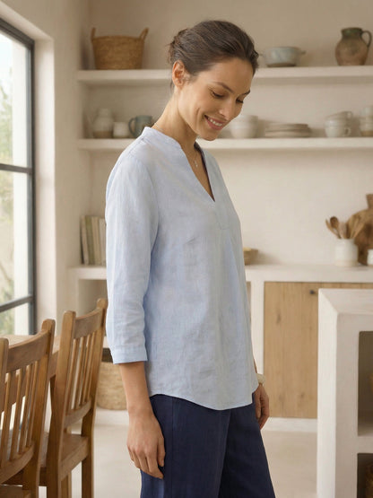 100% Linen Dress Shirt JOANNA  DestGlow