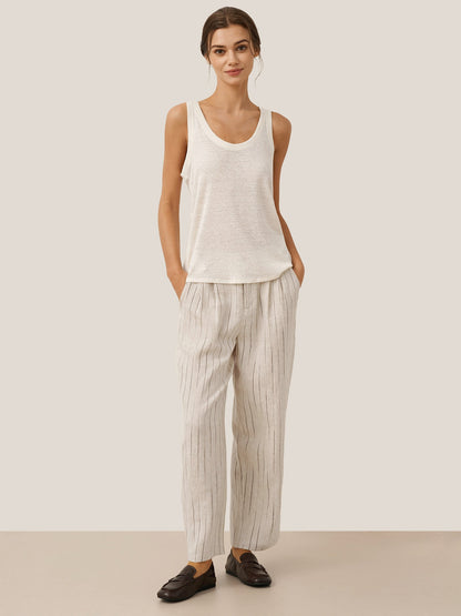100% Linen Sketch Stripe Suit Set ELOISE by LINTICO