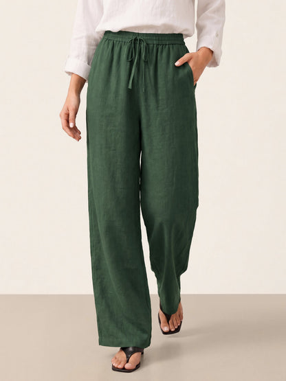 100% Linen Classic Pants LYON by LINTICO