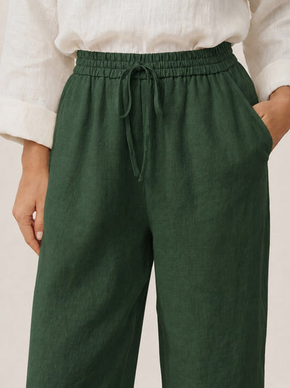 100% Linen Classic Pants LYON by LINTICO