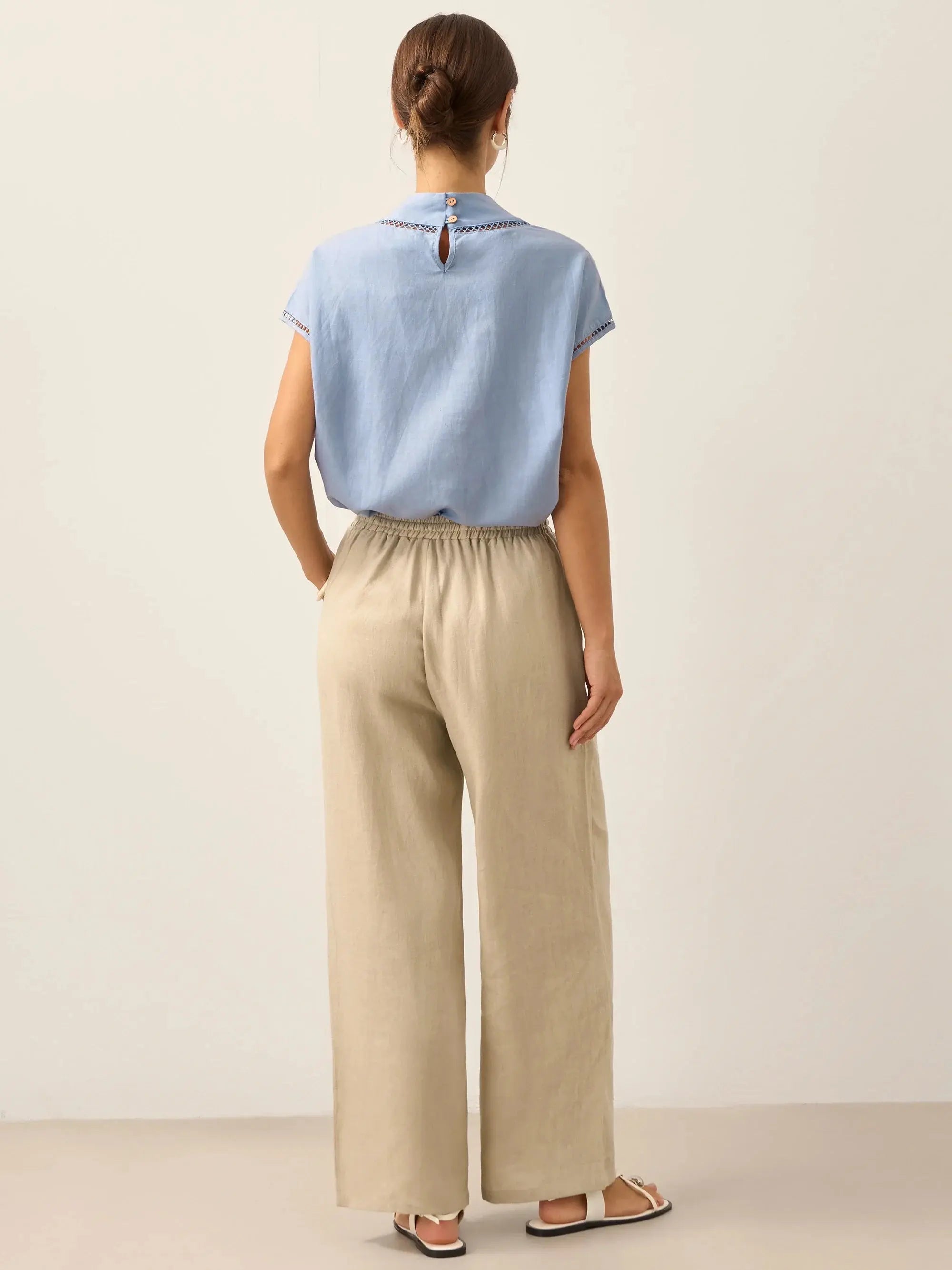 100% Linen Classic Pants LYON 