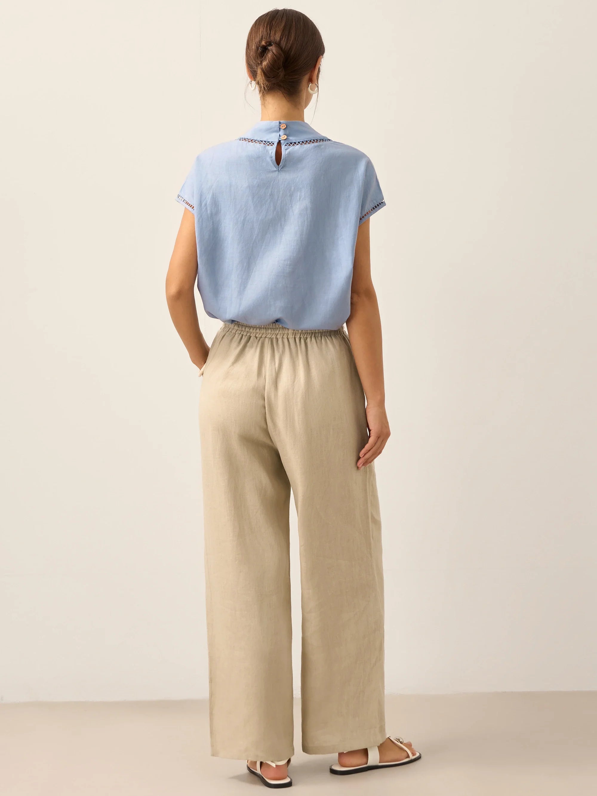 100% Linen Classic Pants LYON  DestGlow