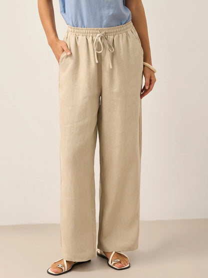 100% Linen Classic Pants LYON  DestGlow