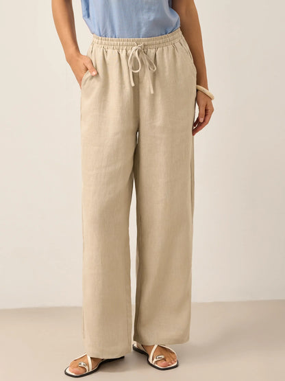 100% Linen Classic Pants LYON by LINTICO