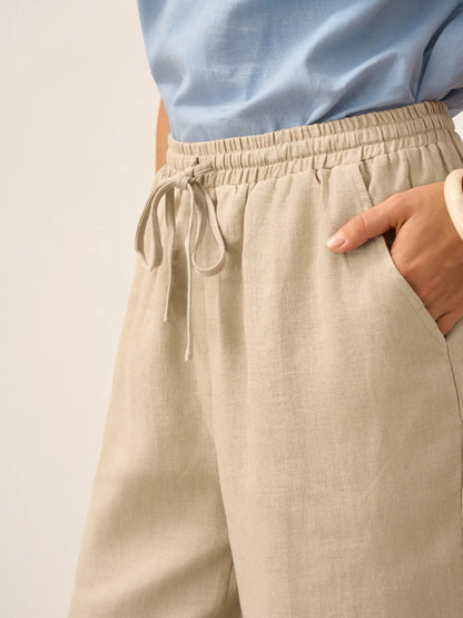 100% Linen Classic Pants LYON by LINTICO