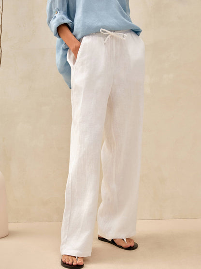 100% Linen Classic Pants LYON by LINTICO