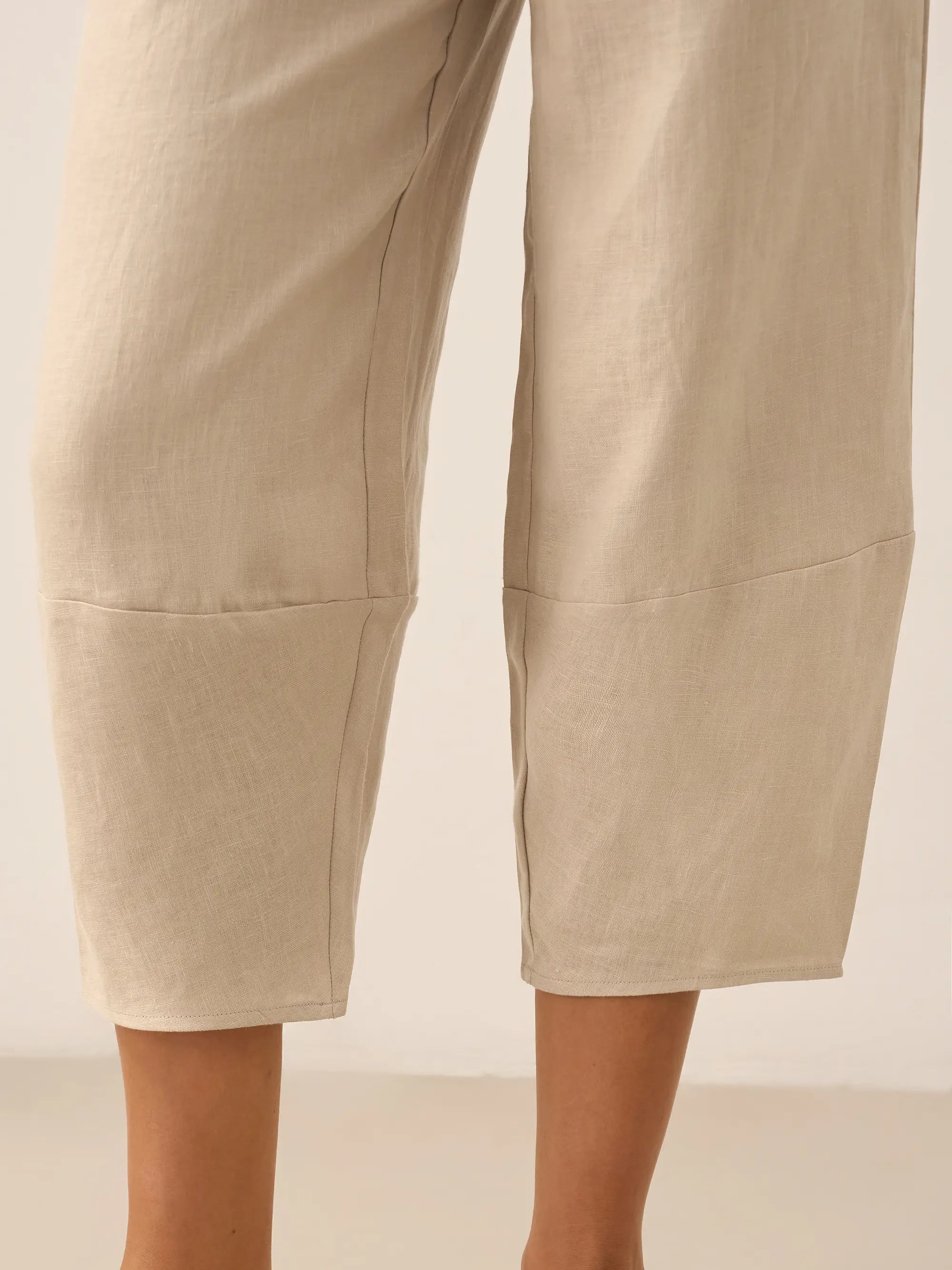 100% Linen Crop Pants RORY by LINTICO