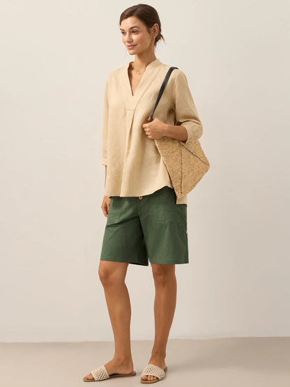 100% Linen Dress Shirt JOANNA  DestGlow