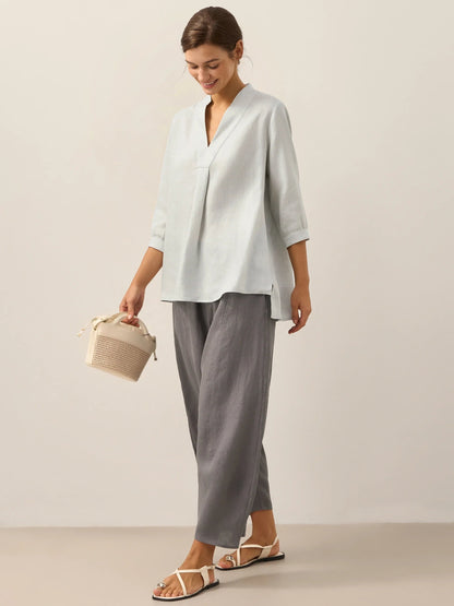 100% Linen Dress Shirt JOANNA  DestGlow