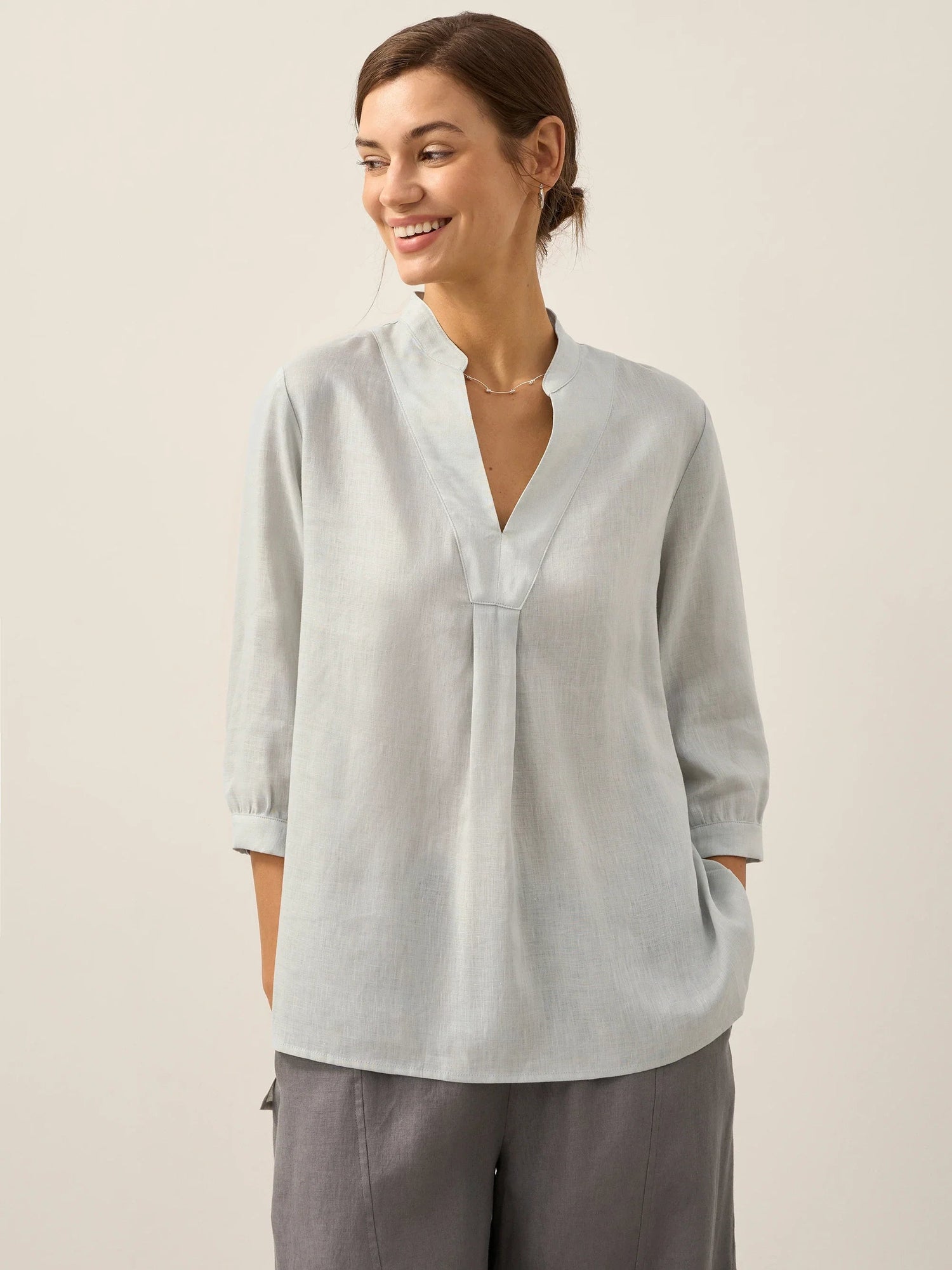 100% Linen Dress Shirt JOANNA  DestGlow