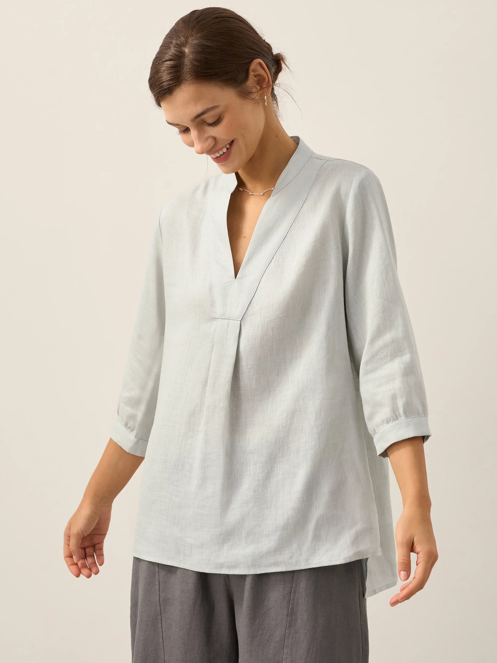 100% Linen Dress Shirt JOANNA  DestGlow