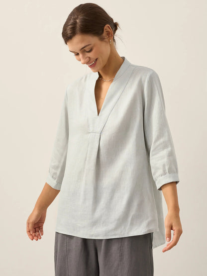 100% Linen Dress Shirt JOANNA  DestGlow