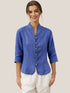 100% Linen Hand Button Fitted Jacket AMELIA by LINTICO
