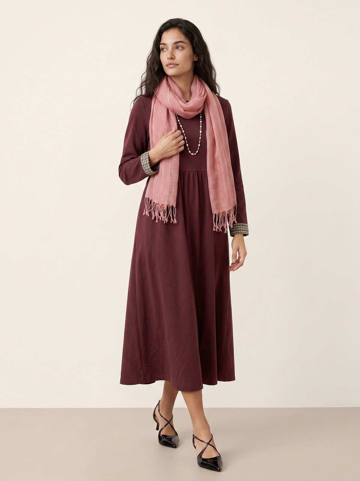100% Linen Lightweight Solid Color Scarf BIANCA