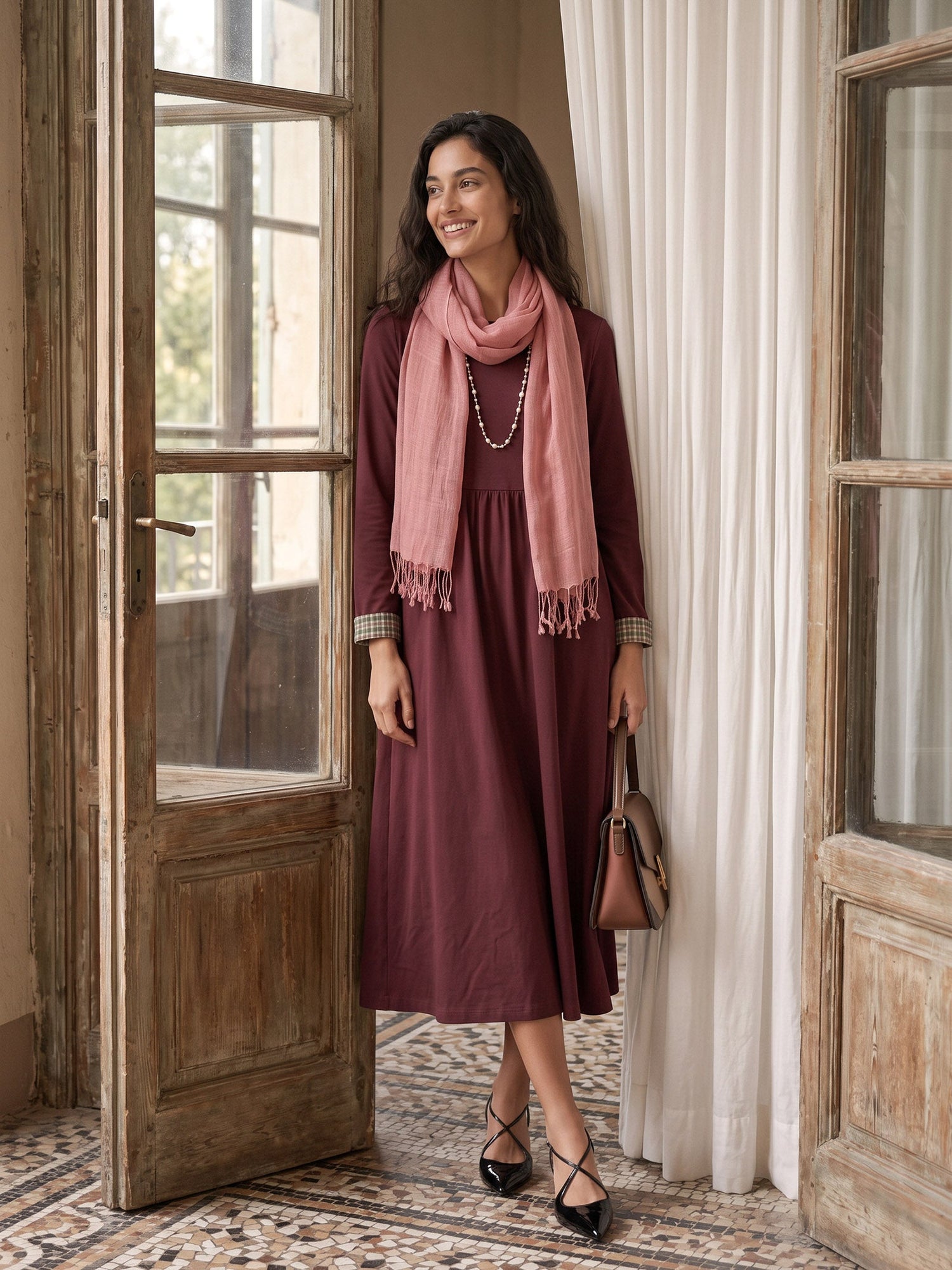 100% Linen Lightweight Solid Color Scarf BIANCA