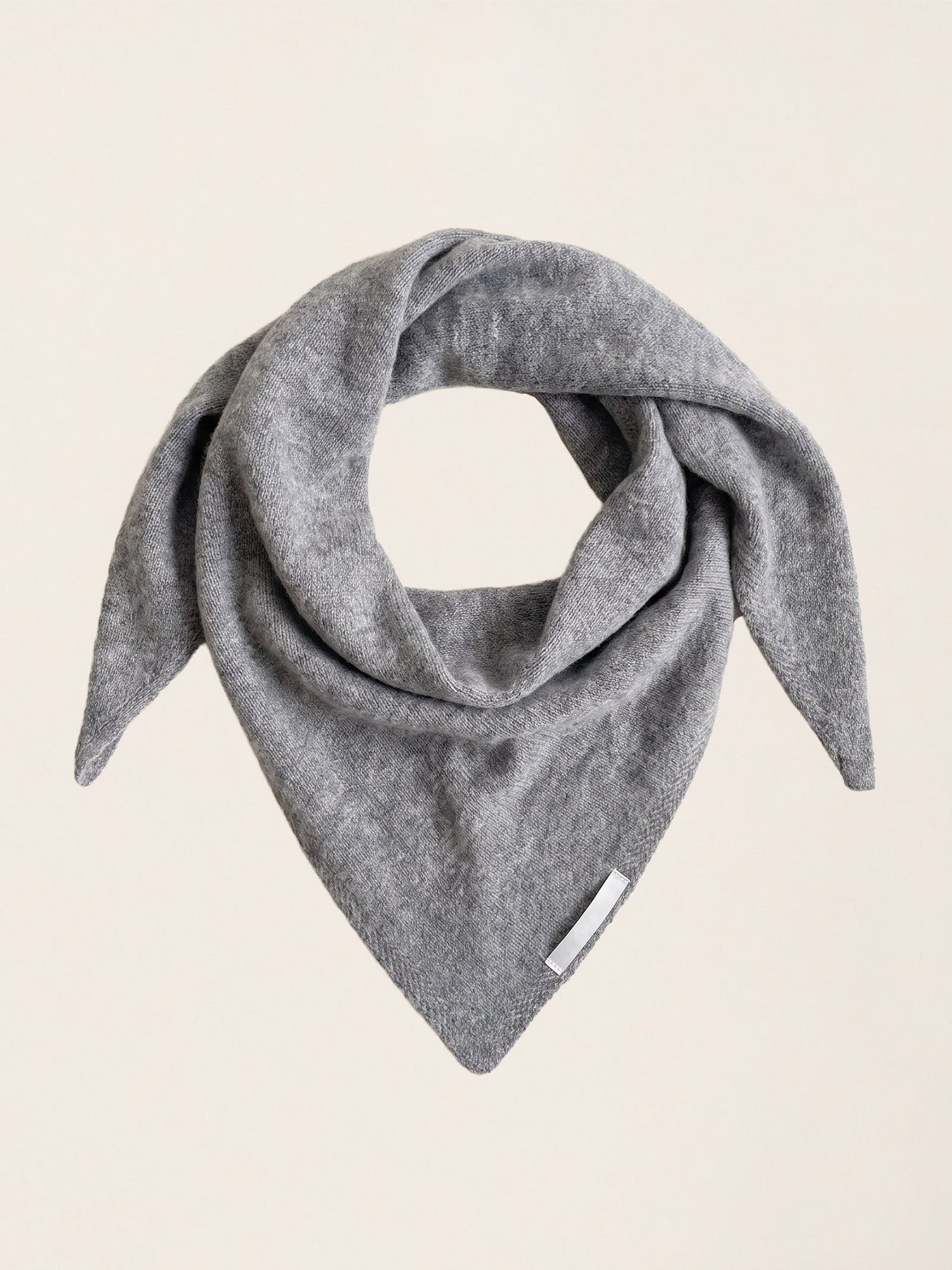 100% Merino Wool Knitted Triangle Scarf  DestGlow