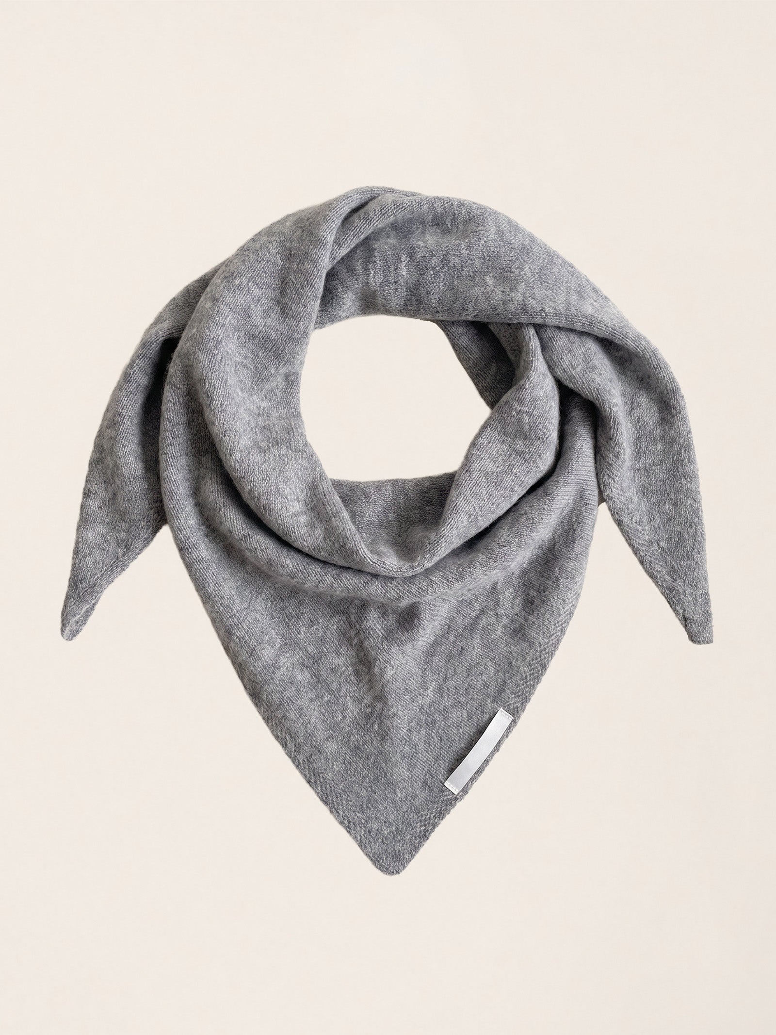 100% Merino Wool Knitted Triangle Scarf  DestGlow