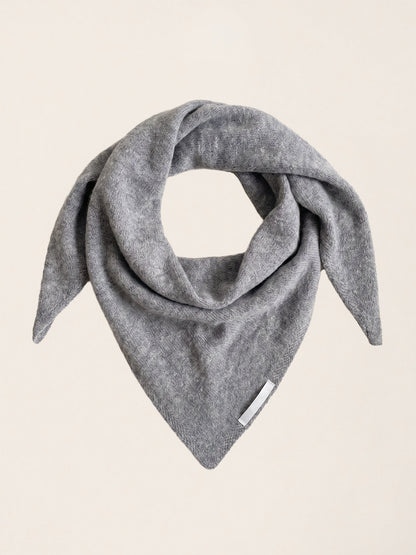 100% Merino Wool Knitted Triangle Scarf  DestGlow