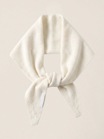 100% Merino Wool Knitted Triangle Scarf  DestGlow