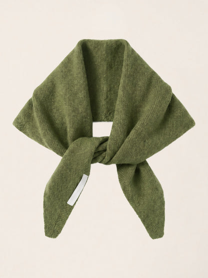 100% Merino Wool Knitted Triangle Scarf