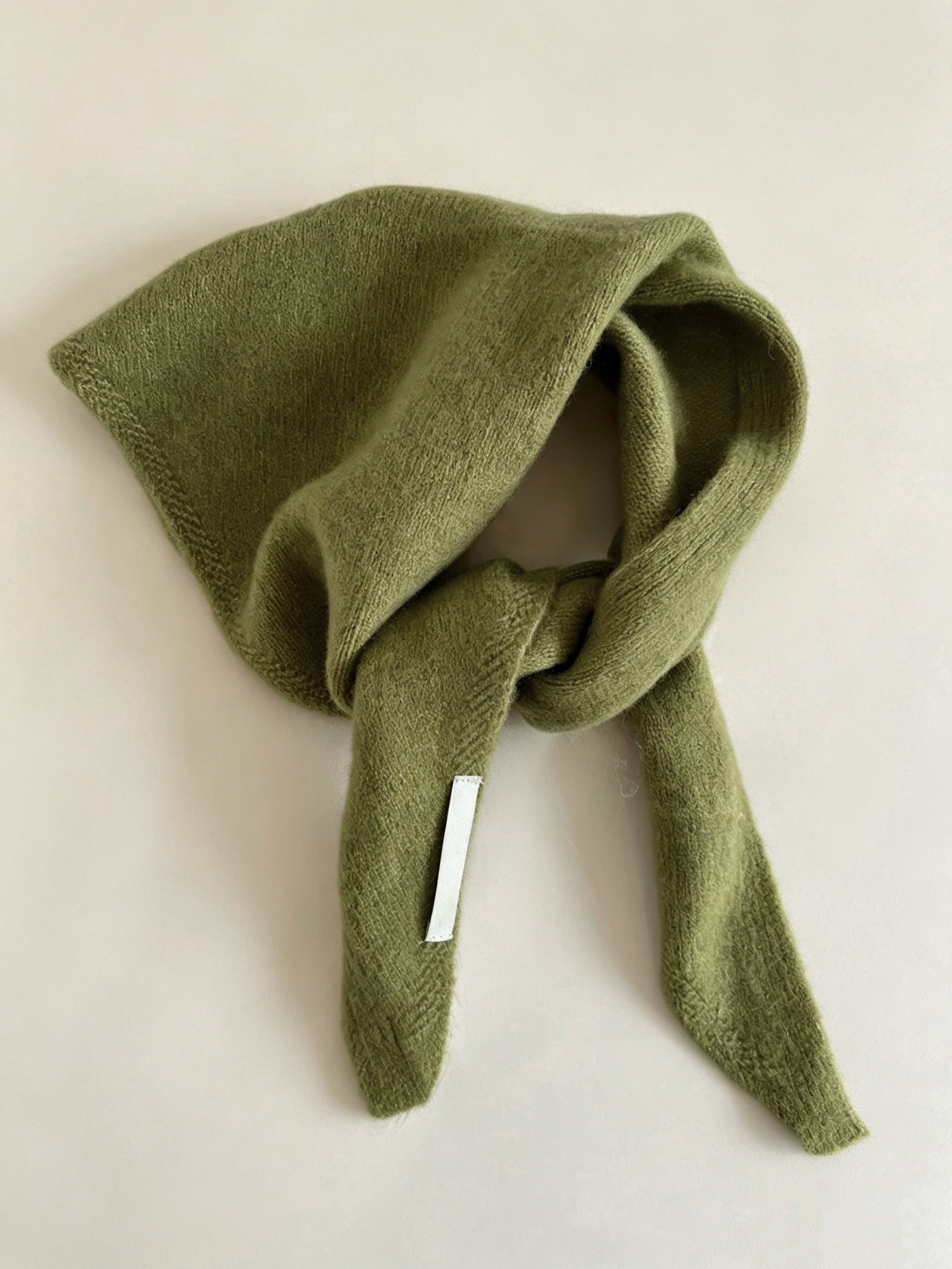 100% Merino Wool Knitted Triangle Scarf  DestGlow