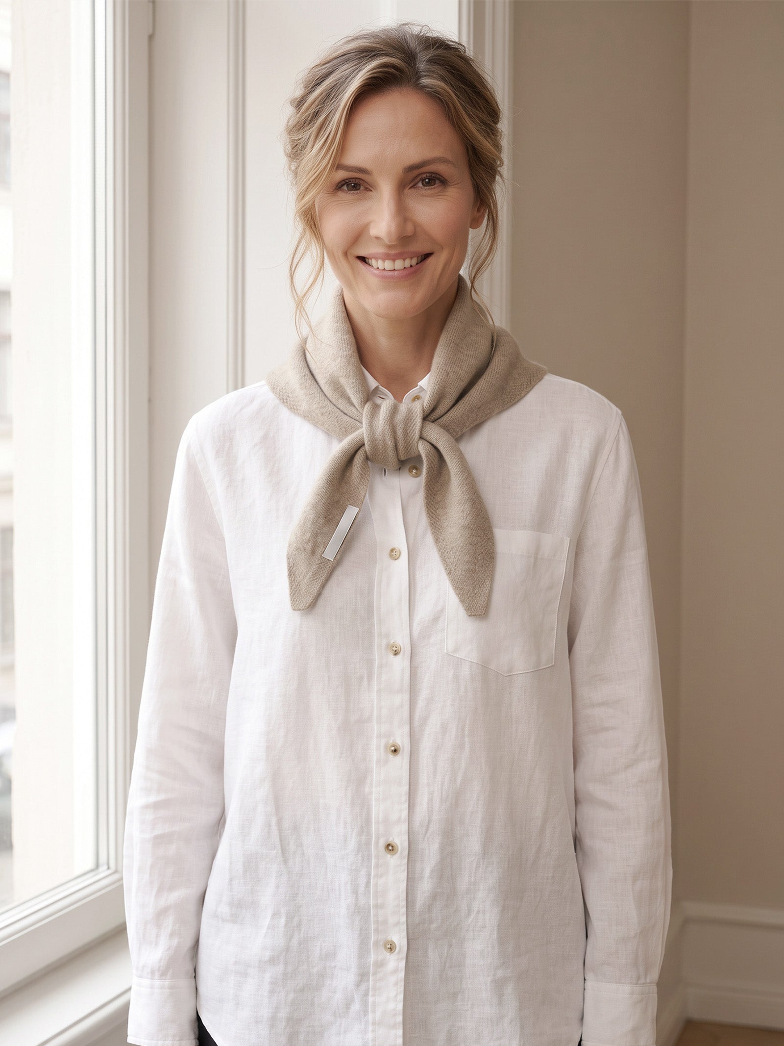 100% Merino Wool Knitted Triangle Scarf  DestGlow