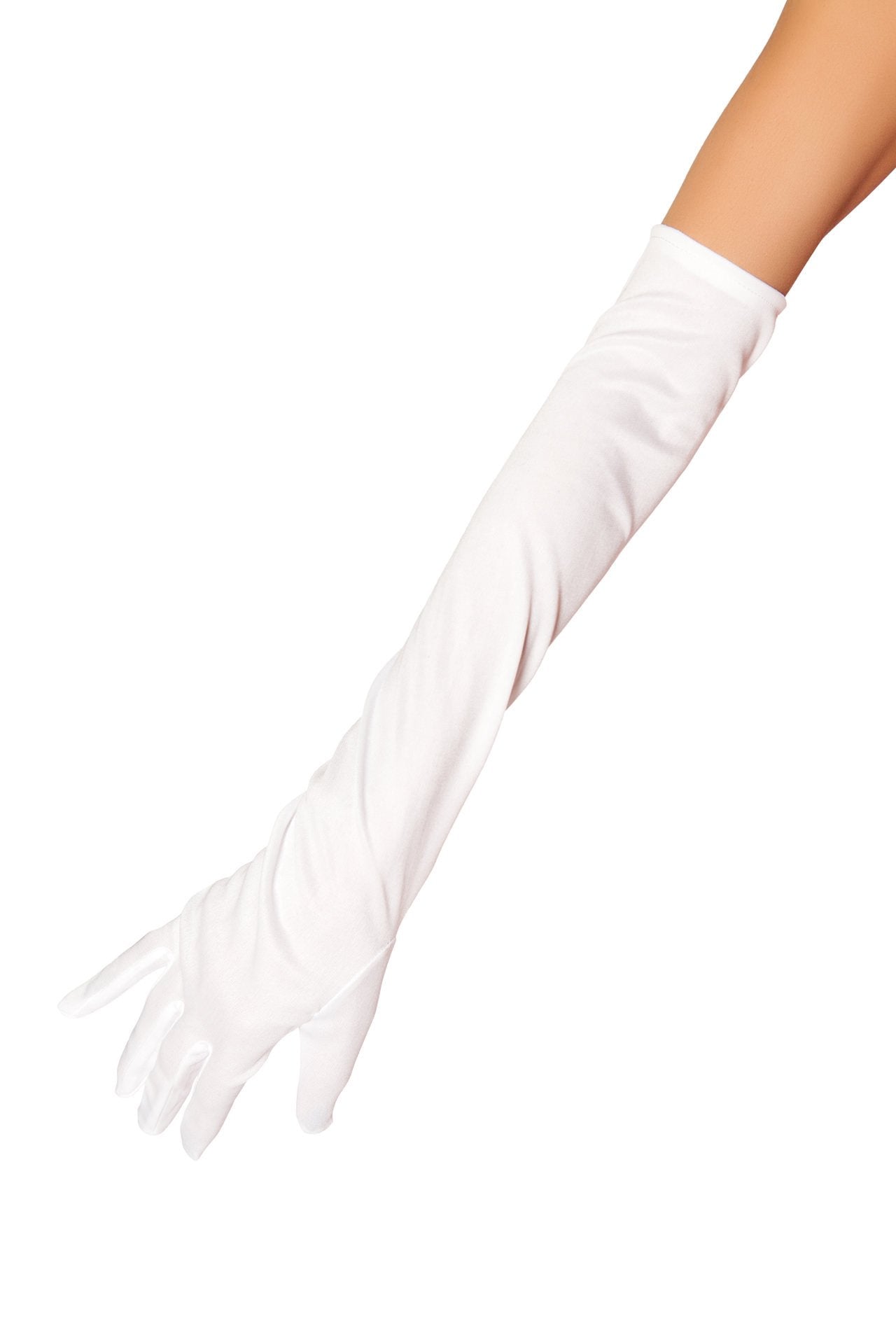 Stretch Satin Gloves by Rave Fix