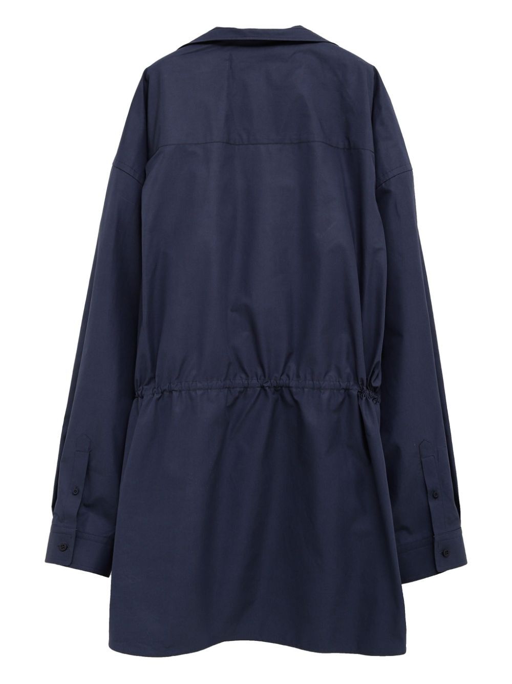 Balenciaga Women Elasticated Waistband Cotton Shirt Mini Dress by Luosophy