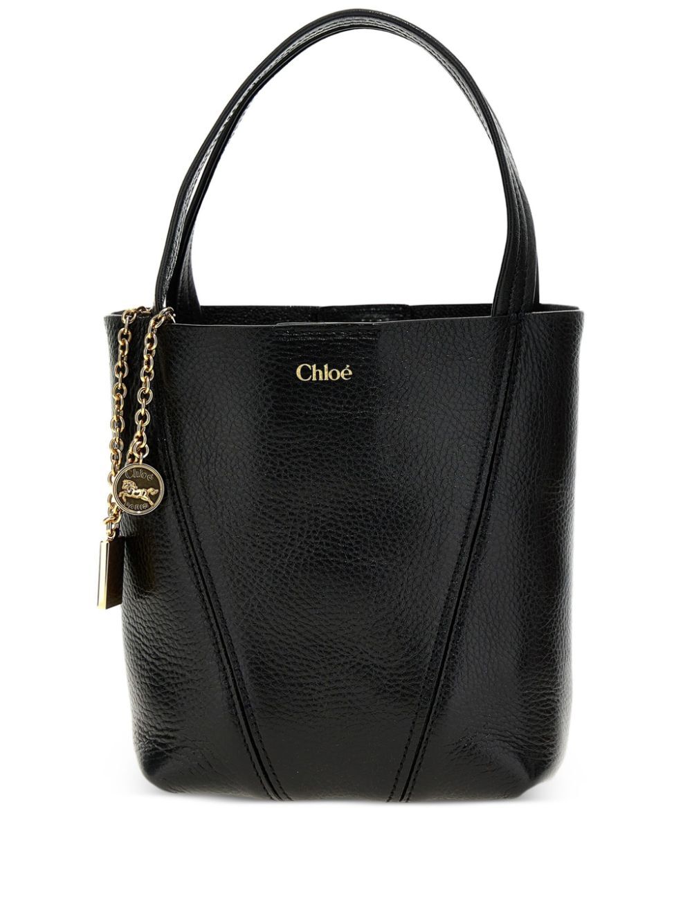 Chloe Women Small Chloé Spin Tote Bag In Grained Leather by Luosophy