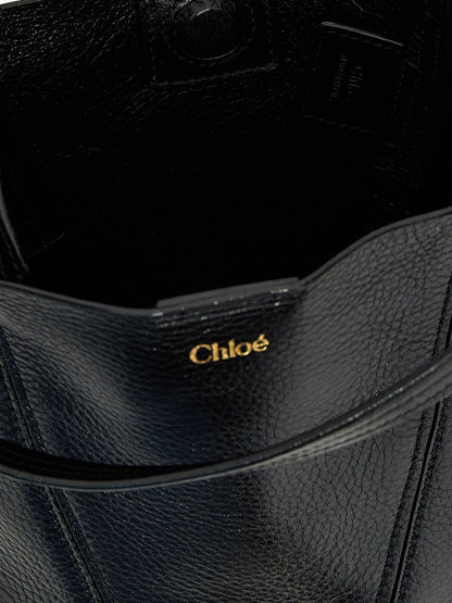 Chloe Women Small Chloé Spin Tote Bag In Grained Leather by Luosophy