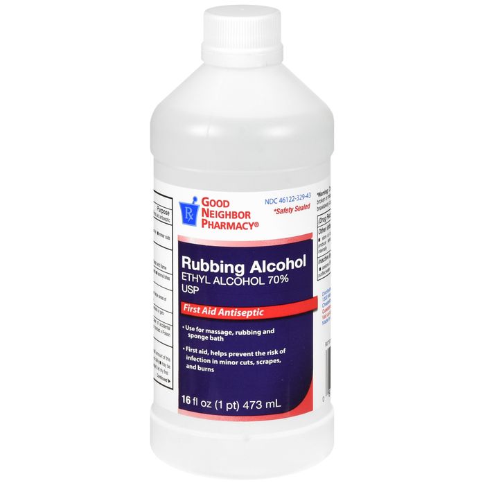GNP 70% Ethyl Rubbing Alcohol USP First Aid Antiseptic &amp; Topical Antimicrobial 16 fl oz by Pasteur Pharmacy