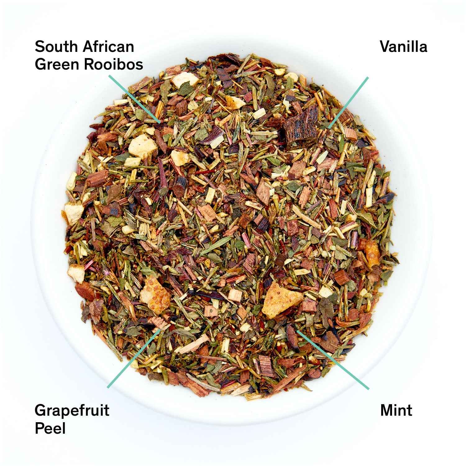 Cocteau - Vanilla Grapefruit Mint Rooibos Tea (Caffeine Free)