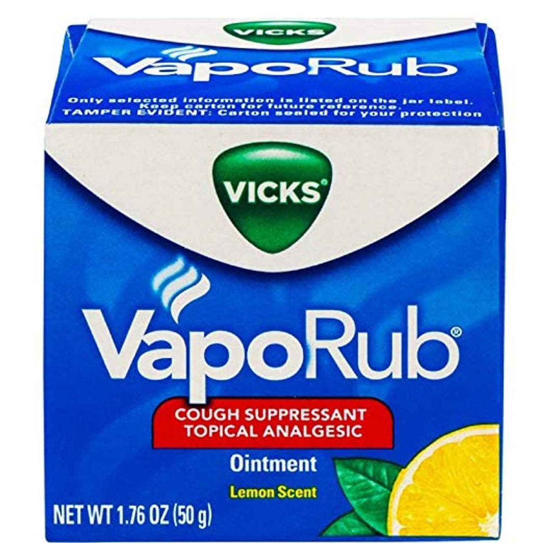 Vicks® VapoRub™ Lemon Scent – Cough Suppressant &amp; Topical Analgesic (1.76 Oz)