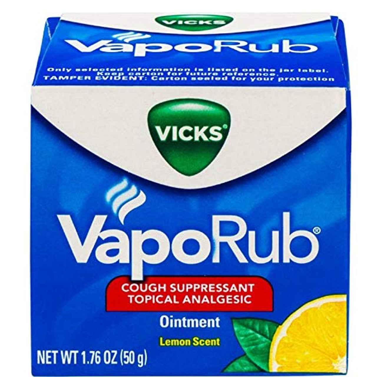 Vicks® VapoRub™ Lemon Scent – Cough Suppressant &amp; Topical Analgesic (1.76 Oz)